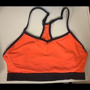 Neon orange and grey sports bra size M/L